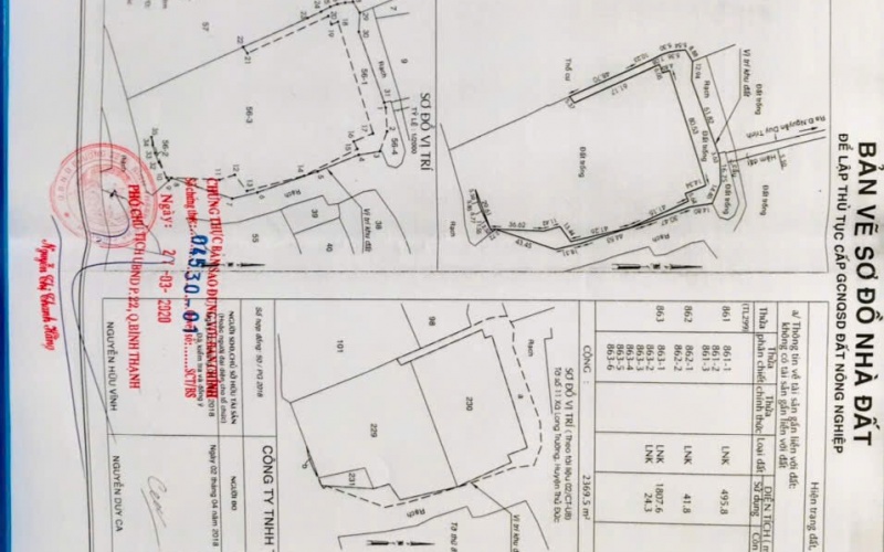 Chuyển nhượng lô đất 14.321m2 qui hoạch đất ở và một phần đất giáo dục